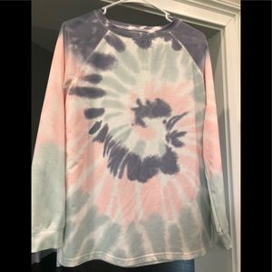 Tie-dye long sleeve shirt